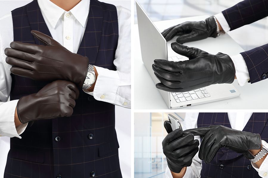 Designer Leather Gloves