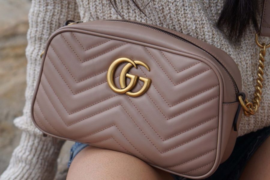 Gucci GG Marmont Small Matelassé Shoulder Bag