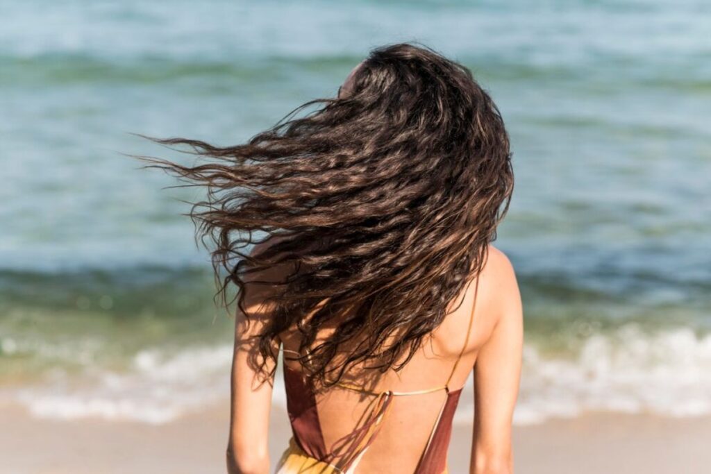 Beachy Waves with Side Part