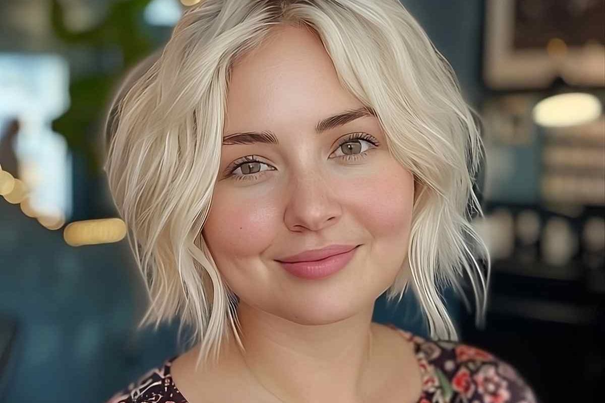 7 Best Chubby Face Medium Length Haircuts with Bangs You’ll Love