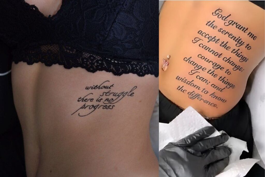 Quote or Script Tattoos