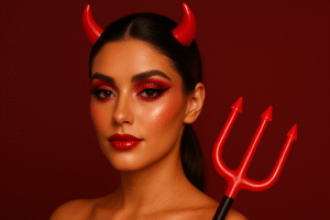 Red Glitter Eyeliner