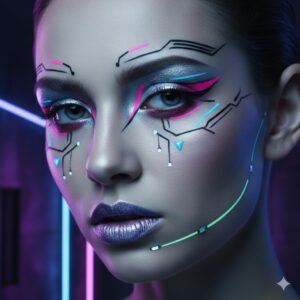 Futuristic Cyberpunk Makeup