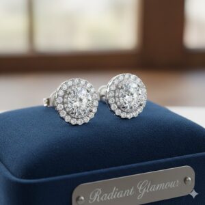 Halo Diamond Earrings